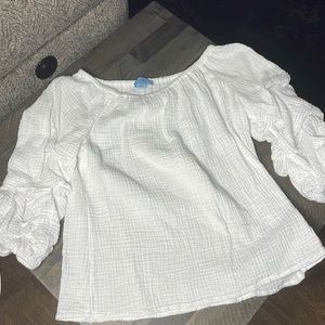 White off the shoulder top